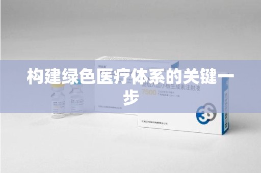 武汉构建绿色医疗体系的关键一步